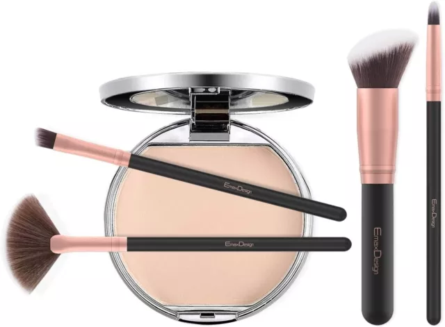 Pennelli Make Up EmaxDesign 17 pezzi Set di pennelli per trucco Fondotinta