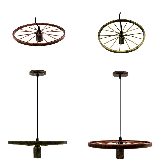 Abat-jour moderne vintage plafond métallique industriel sans ampoule suspension lumière