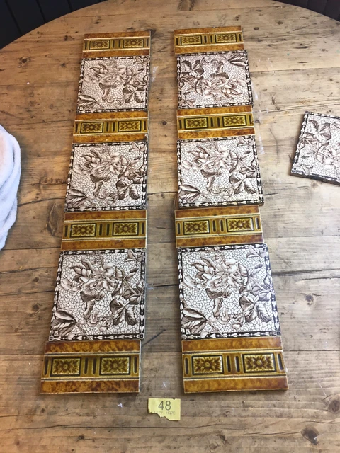 antique fireplace tiles