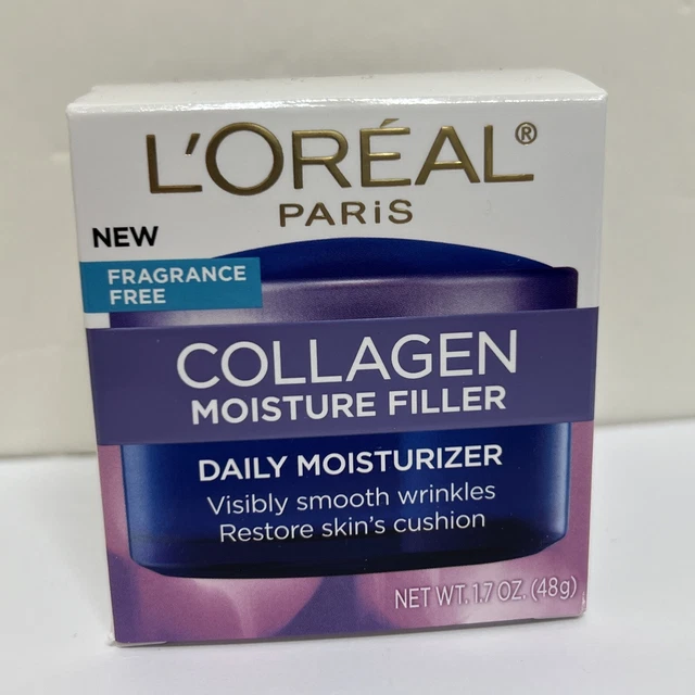 Loreal Paris Fragrance Free Collagen Moisture Filler Day/Night Cream-1.7oz