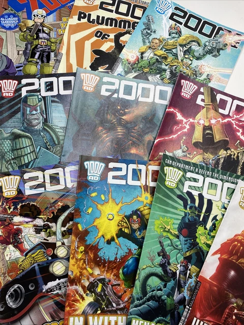2000AD COMIC BUNDLE x 10 Consecutive Progs 2233 - 2242 from 2021 ...