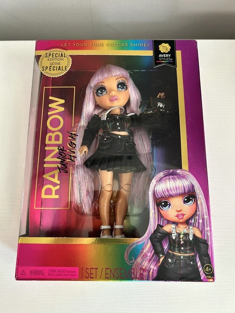 Rainbow High Avery Styles Fashion Doll - 9 Inch Posable Doll With Backpack & Accessories