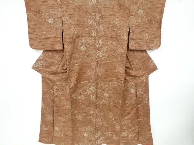 6516399: Japanese Kimono / Antique Kimono / Taisho Roman Style / Woven Flower