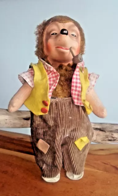 Herr Mecki Mit Pfeife Und Original Kleidung Figur Igel Veb Ddr Ostalgie Vintage