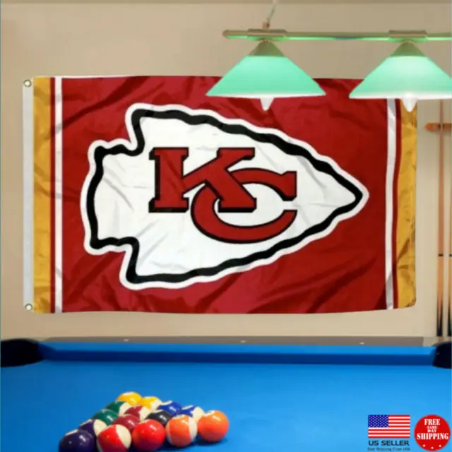 Chiefs FLAG 3X5 Kansas City Banner American USA Patrick Mahomes Fan Super Bowl