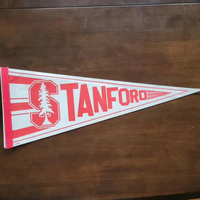 Vintage Stanford University full size Pennant 12X30- Man Cave