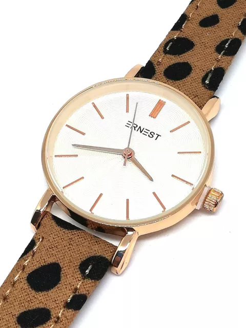 MONTRE ERNEST steel back stainless bracelet cass EUR 19 99