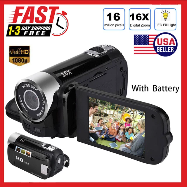 Camcorder by Polaroid ID1440 Hi-Def - Black(中古品)