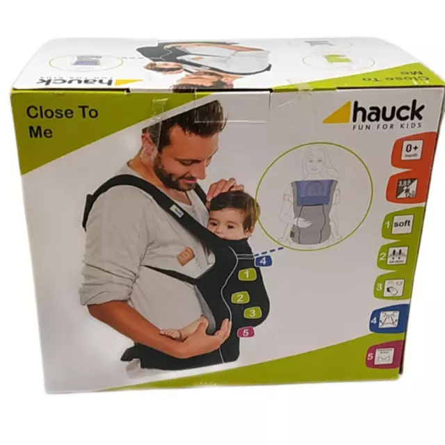 Hauck Close to me Babytrage ergonomisch inkl. geborener Einsatz Sitzerhöhung