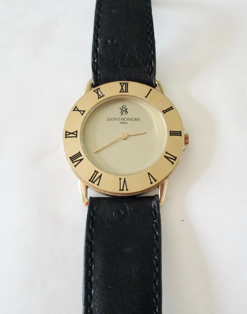 MONTRE FEMME SAINT HONORE PARIS Boitier Plaqu Or 18k EUR 129 00
