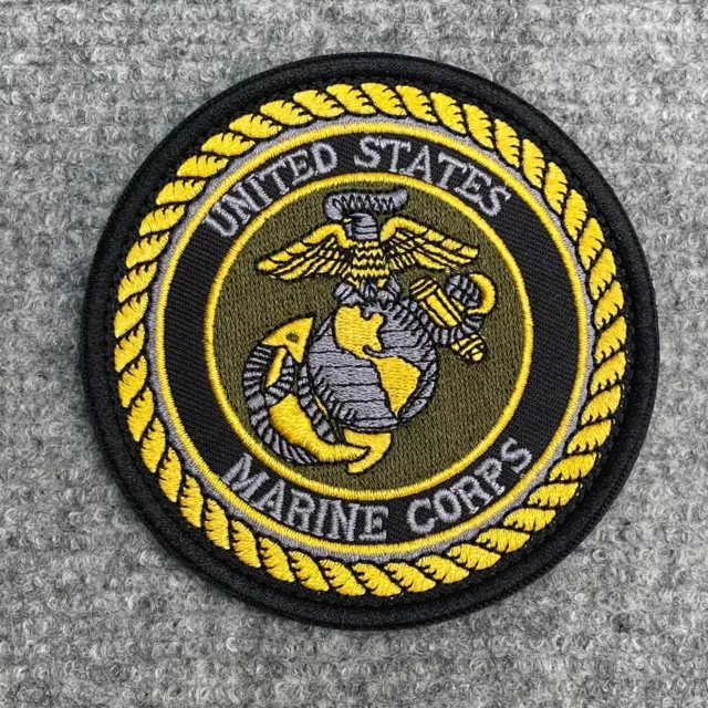 United States Marine Corps Morale Patch Embroidered Hook Backed Badge, USMC USN