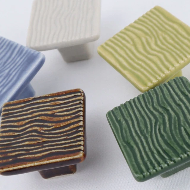 Retro Ceramics  Handles for Furniture Cabinet Knobs Drawer Cupboard Pull Handles