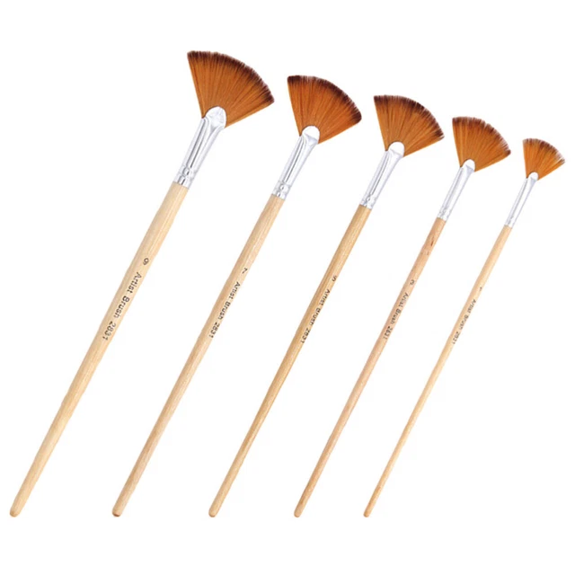 Sentume pittura professionale 5pcs Brush per la ventola per artisti