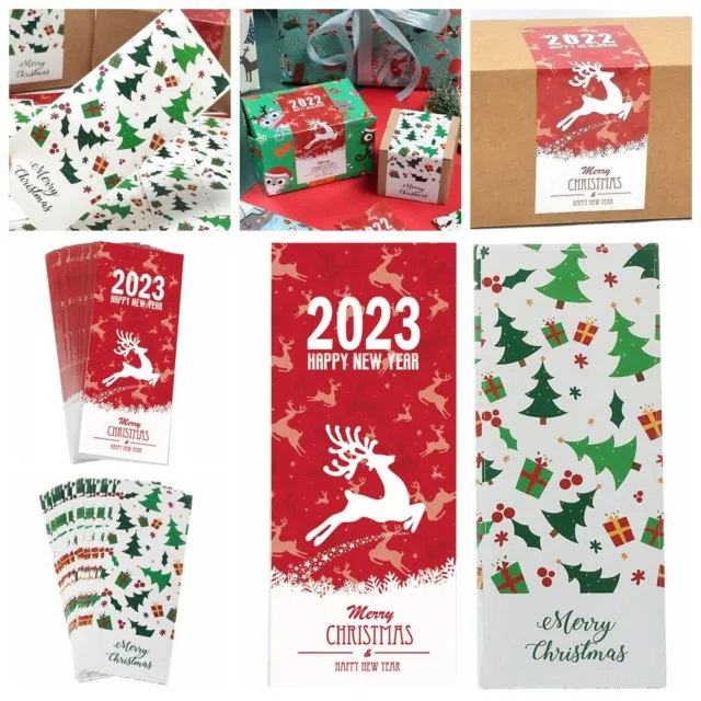 Deer Happy New Year Sealing Labels Package Decorative Stickers Merry Christmas