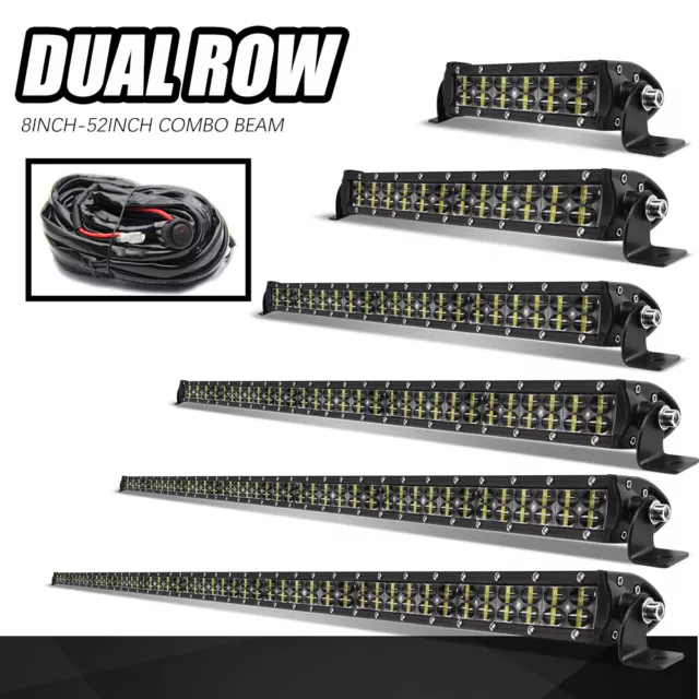 Unishine 20/32/38/42/50" LED Work Light Bar Flood Spot Combo Driving Truck SUV