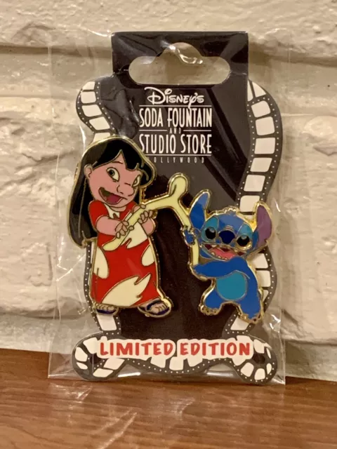 Rare Disney LE 400 DSF Thanksgiving Lilo & Stitch Wishbone Pin