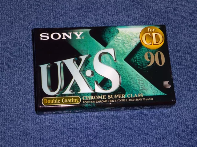 MC Kassette SONY UX-S 90 / OVP / Typ II 2 / NEU / Variante 1