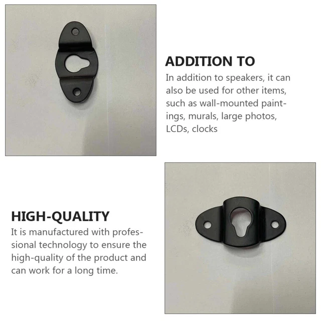2 PIECES SPEAKER Mounting Hooks Hanger Plate Wall Hanging Bracket £9.69