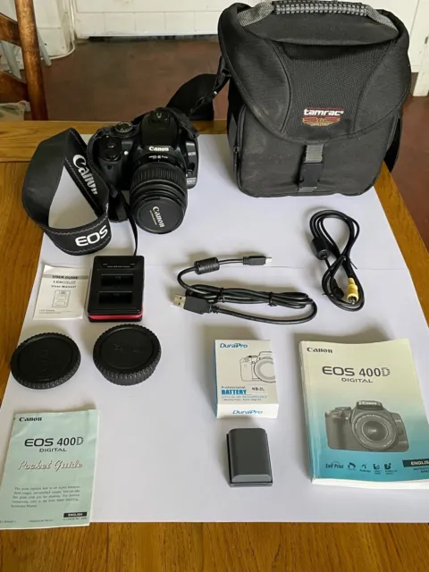 Canon EOS 400D 10.1 MP Digital SLR Camera - Black (Kit with EF-S 18-55mm Lens)