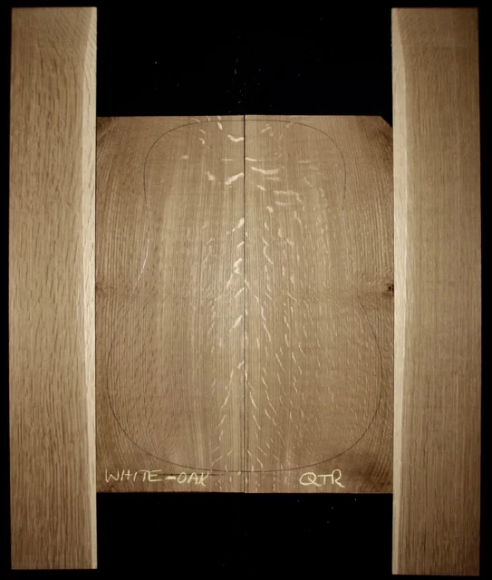 GUITAR LUTHIER TONEWOOD FIGURED QTR WHITE OAK Acoustic backs sides SET