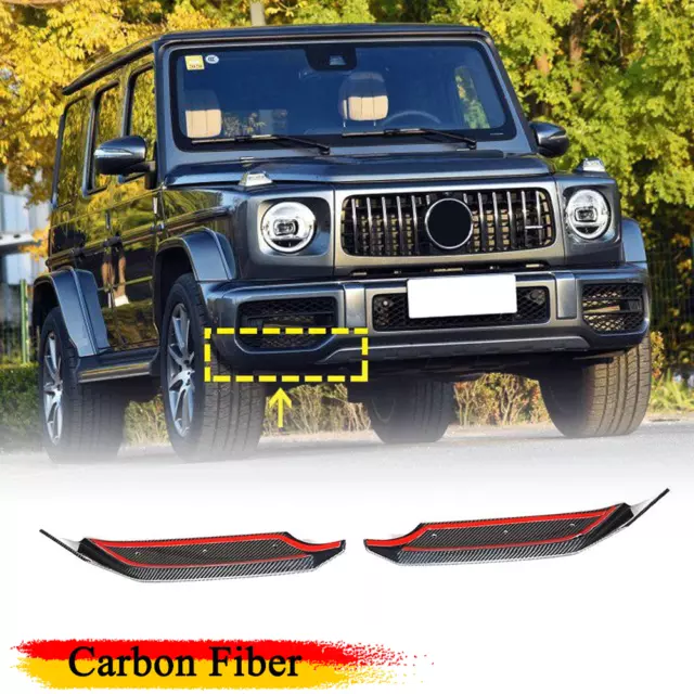 für Mercedes G-Klasse W463 G63AMG 19-20 Carbon Front Stoßstangen Splitter Canard