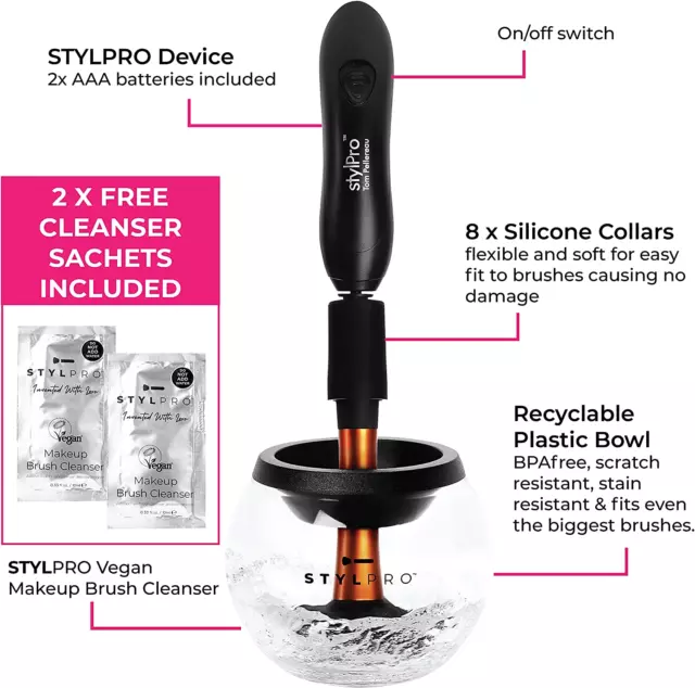 Appareil De Nettoyage Et De Séchage Pour Pinceaux De Maquillage STYLPRO : Soluti 3