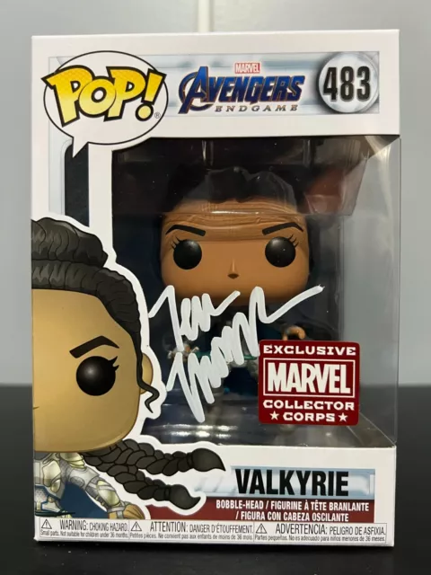 🗡️ Tessa Thompson Signed Valkyrie Avengers Endgame Funko Pop Beckett PSA  JSA