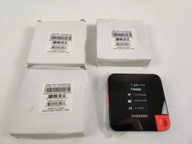 Lot of 3 Samsung Wifi Hot Spot V100 Dummy Mobile Mock Display Toy Fake Replica