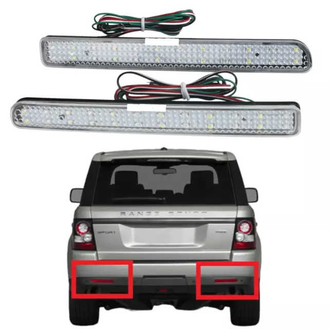 Rear Bumper LED Brake Light Lamp Tail For Range Rover Sport L320 Discovery CLEAR