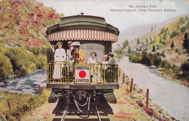 (Pc) Oriental Limited, Great Northern Railway Train Railroad  Pc5_824