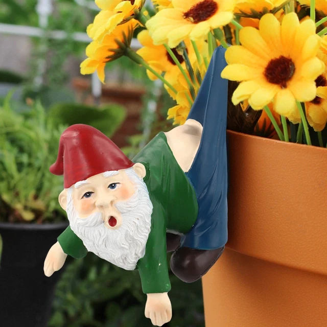 Nano Decorativo Esterno Gnomo Da Giardino Relaxdays Con Carriola - Statuetta Poliresina Colorata 32x18x16 Cm Nano Da Giardino Con Carriola - 8