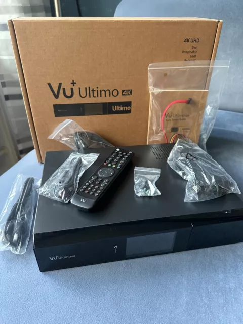 VU+ Ultimo 4K DVB-C FBC Tuner Linux UHD TV Receiver guter Zustand