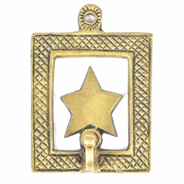 New Entryway Organizer Hanger for Coats Golden Antique  Brass Star Wall Hooks