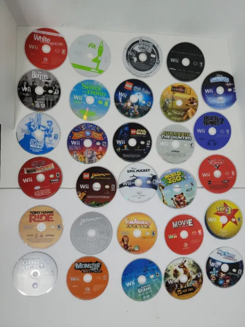Lot of 29 Nintendo Wii Games Disc Only