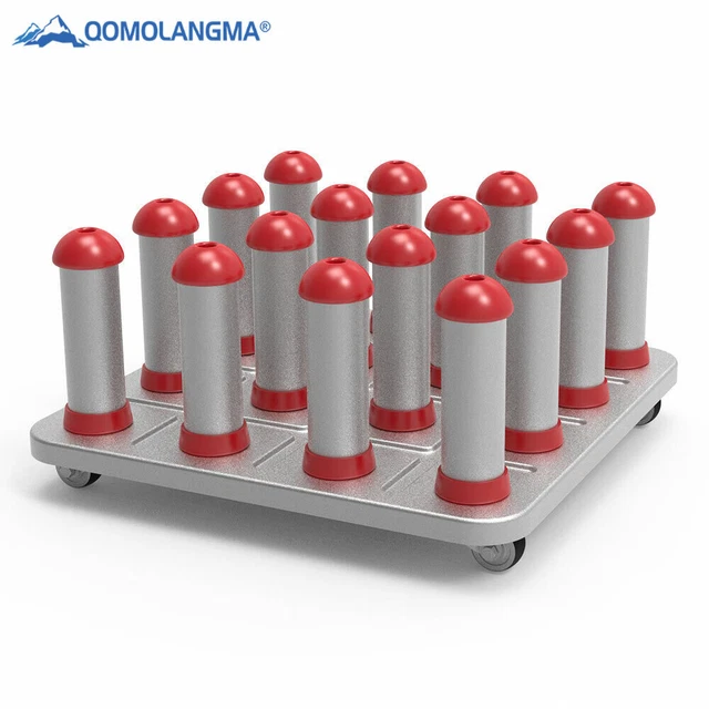 Local Pick-up Industrial Mobile Vinyl Roll Material Storage Rack 16 Spokes - 3"