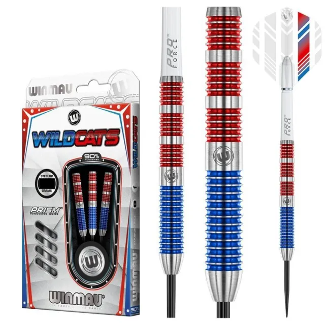 Winmau Wildcats Steeldarts Dartset Dartpfeile 21g, 22g, 23g, 24g, 25g, 26g