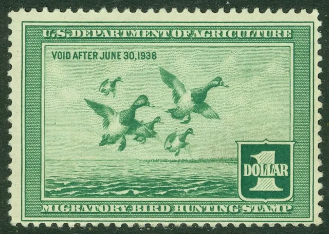 EDW1949SELL: USA 1937 Scott #RW4 Postfrisch Never Frisch Briefmarke Einzelhandel