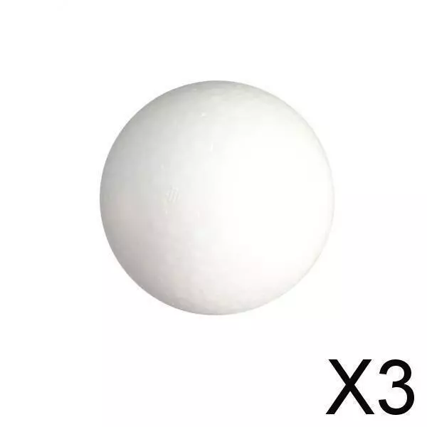 3X 120mm Polystyrene Styrofoam Ball Sphere Decoration Kids DIY Modelling Craft