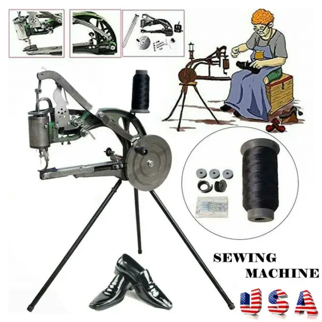 DIY Shoe Repair Machine Making Sewing Hand Manual Cotton/Leather/Nylon Needle