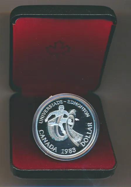 Canada: 1983 $1 Silver Edmonton Proof in Mint Case