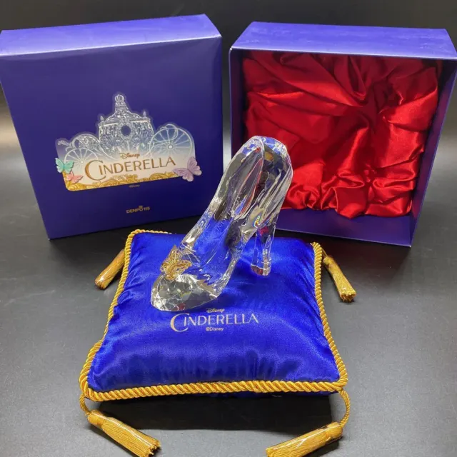 Disney Cinderella Glass slipper Blue Cushion Set figure Limited Licensed Japan