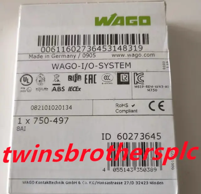 1PC WAGO 750-497 PLC Module New In Box Expedited Shipping