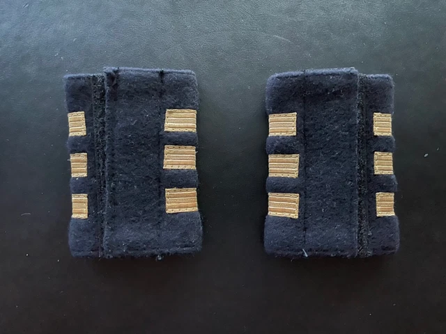 MERCHANT NAVY CHIEF Mates Epaulettes - Refastening Type £3.79 - PicClick UK