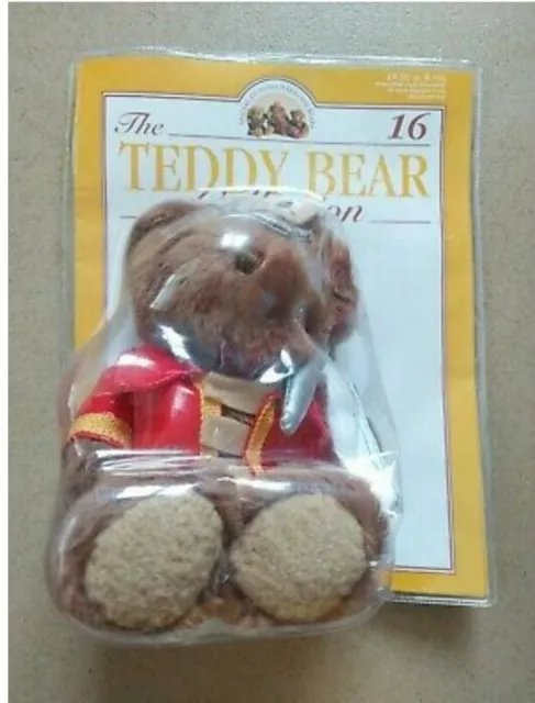 The Teddy Bear Collection Issue 16, Freddy the Fireman Plush Bear In Packaging