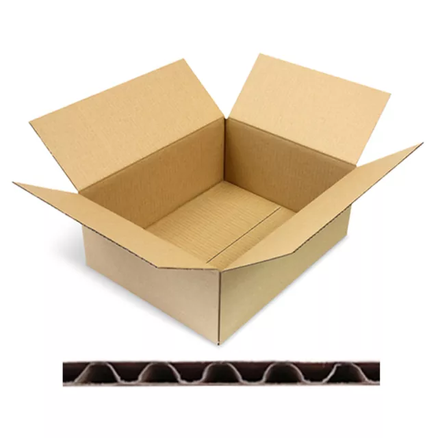 Faltkartons Versand Falt Kartons Verpackungen Kisten Braun 320x250x120 mm KK-50