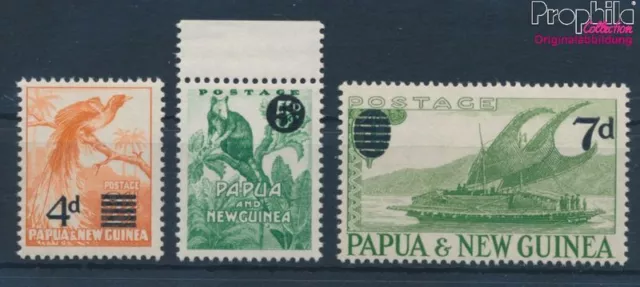 Briefmarken Papua-Neuguinea 1957 Mi 24-26 postfrisch Schiffe, Boote (10355548