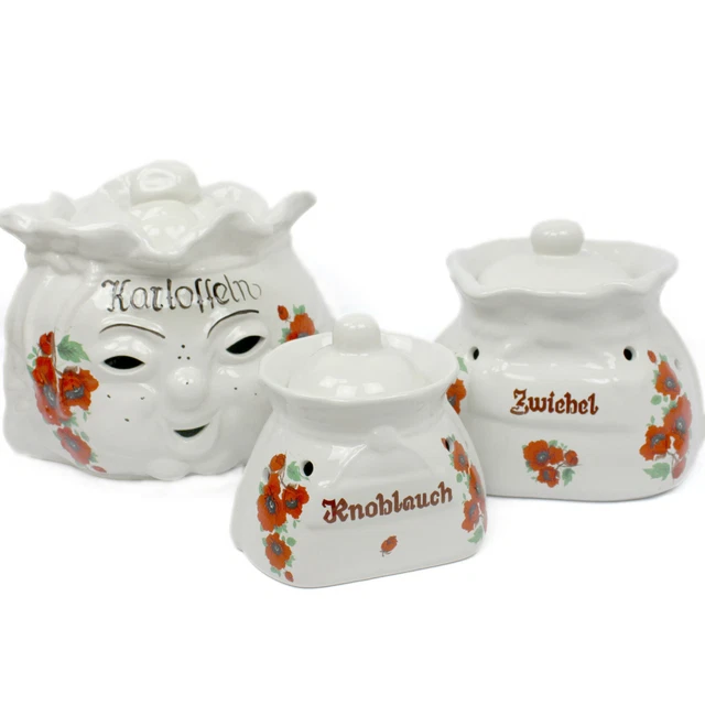 Keramik Knoblauch Aufbewahrung Mit Deckel - Belüfteter Behälter Für Zwiebeln & Nüsse
