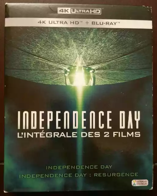 Coffret 4K Ultra HD + Blu Ray "Independance Day" L'Intégrale des 2 films