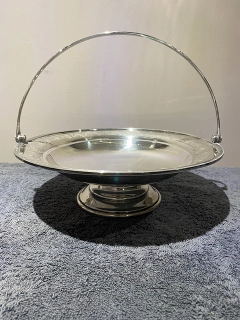 MAPPIN & WEBB London Sheffield Silver Plate Pierced Pedestal Bowl