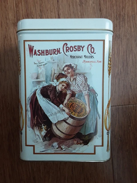 Vtg 1983 Gold Medal Flour Tin Canister Washburn Crosby Co Minneapolis MN